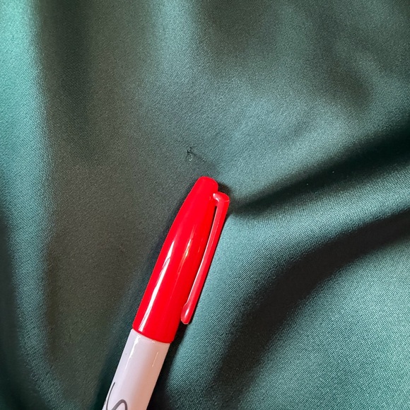 Lauren Ralph Lauren One Shoulder Green Satin Dress Size 14 - Picture 14 of 14